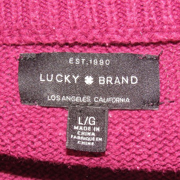 Lucky Brand Colorblock Stripe Cozy Sweater Women's L Large - Picture 8 of 8